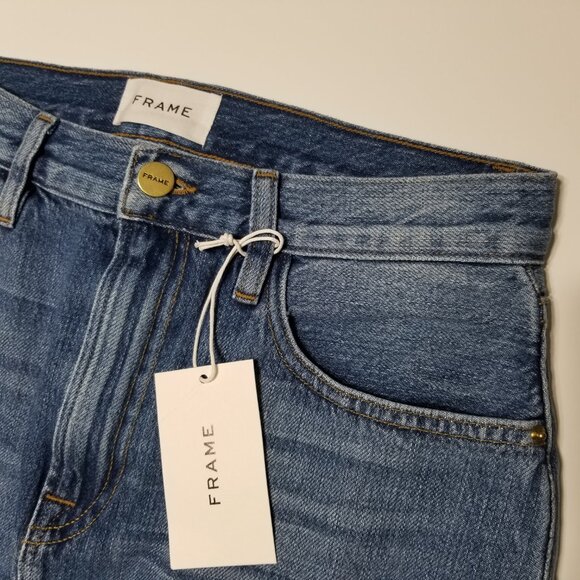 NWT Frame Denim Le Midi Patchwork Denim Midi Skirt Cahill Size 25, 26 $275 - Picture 12 of 16